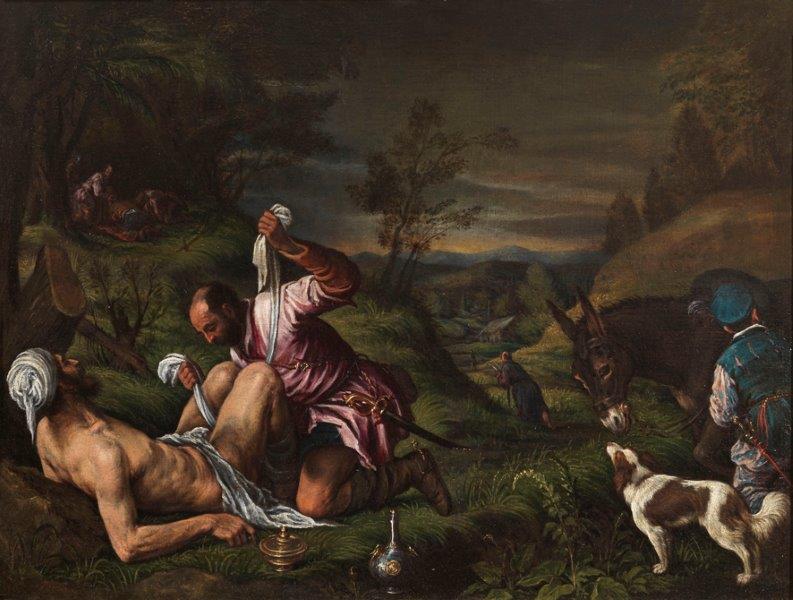 Jacopo Bassano,. Il Buon Samaritano. Inghilterra, Collezione Privata