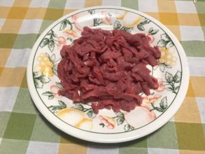 Carne cruda di vitello a straccetti - ph Silvana Delfuoco