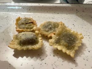 Valli di Lanzo: ravioli fritti - ph Silvana Delfuoco
